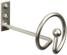Gardinia Gancio per Tenda, 16 cm, in Acciaio, Colore: Argento, Steel, Grigio Opaco