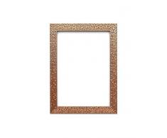 Piatto luminoso effetto specchio mosaico Picture/photo/poster Frame - modanatura 28 mm di larghezza e 16 mm di profondità  - fbmemosaicp-px-rl-glsparent, Bronze Bling, 20 x 10 with Plastic Glass