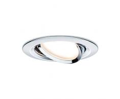 Paulmann 93868 Lampada da Incasso a Soffitto, In Alluminio, 6.8Â W, Cromato, 8.4 x 84 x 5Â cm