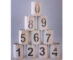 LUXE LODGE Portacandele, Bianco, Unica