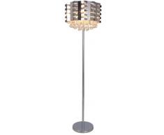 Naeve Leuchten, Lampada a piantana con cristalli, 40 watt, E27