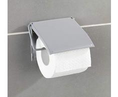 Wenko 23731100 Portarotolo Carta WC, Grigio