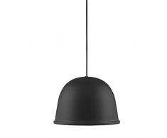 Normann Copenhagen Local - Lampada da soffitto in acciaio, 19 x 28 cm, colore: Nero