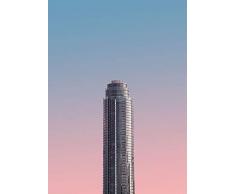 Komar - Quadro da Parete in 3 Misure Disponibili, Motivo: Monolite, per Soggiorno, Camera da Letto, Decorazione, Multicolore, P052-50x70