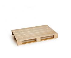 Excelsa Real Wood Tagliere a Servire Pallet, Legno, Beige