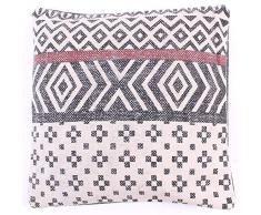 La Finesse Copricuscino Decorativo Quadrato 50 x 50 cm per la casa in Cotone per Soggiorno Divano Camera da Letto cc357, Tessuto colorato, Taglia Unica