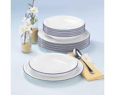 Seltmann Weiden 001.718873 Compact Blaurand - Servizio da tavola, 12 Pezzi 10795