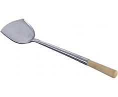 JADE TEMPLE 17281Â Mestolo Piatto, per Wok, Argento, 56Â x 4Â x 11Â cm