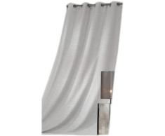 Linder 0208 /AR/375AB -Tenda Le Cabaret filettata con occhielli, 135 x 260 cm, colore: Argento