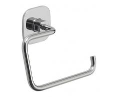 Gedy Teide Portarotolo, Acciaio Inox, Cromo, 13,2 x 4,5 x 10