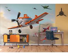 AG Design - Photo Wall Mural - Non Tessuto Bambini Disney - Planes Disney - Foto Sfondo - Poster Gigante con Parete -360 x 270 cm - 4 Parti - FTDN 5054