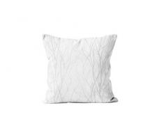 Soleil docre Liane - Cuscino Decorativo, in Poliestere, 40 x 40 cm, Colore: Bianco