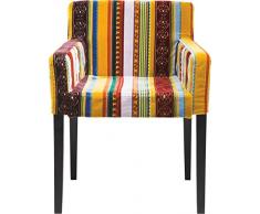 KARE Sedia con Braccioli Very British, Policromo, 78 x 58 x 61 cm
