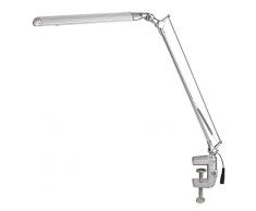 Alco a LED, lampada da tavolo, Alluminio, Alluminio, argento, 49.5 x 20.5 x 7 cm