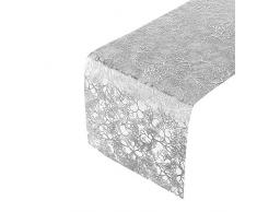 Silver Spoons Table Runners Runner da Tavolo, Argento, 12 PC