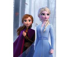 Komar - Quadro Disney Frozen Sisters in The Wood, per cameretta dei Bambini, Decorazione, Stampa Artistica Senza Cornice, Disponibile in 3 Misure, Multicolore, WB072-30x40