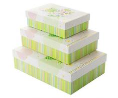 Goldbuch GlÃ¼cklicher Frosch Set di 3 Stile Turnowsky Happy Frog, Set Diverse Misure, 3 scatole Regalo con Stampa Artistica, Dorato e Rilievo, Cartone, Colori Vivaci, 18,5 x 26 x 7,5 cm