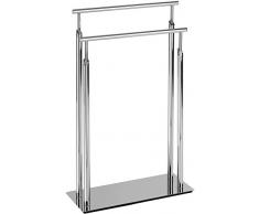 Wenko 22717100Â Lisboa, portasciugamani in Acciaio Argento, 50Â x 20Â x 81 cm