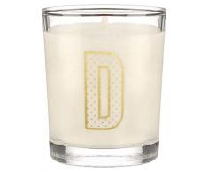 Wax Lyrical Candela votiva D, Lampone e Vaniglia, Alfabeto