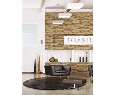 benuta Shaggy Breeze - Tappeto a Pelo Lungo per Camera da Letto e Soggiorno, Fibra Sintetica, Marrone, Ã¸ 160 cm