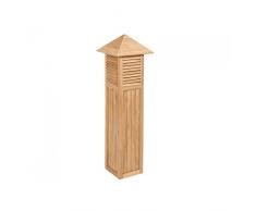 BigBuy Home Lanterna da giardino, teak naturale, grande