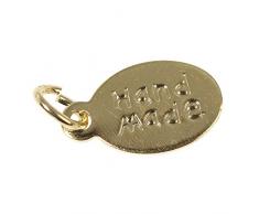 Rayher 2242106 - Set di 5 appendini a Forma di Mano Ovale con Anello, 12 x 7 mm