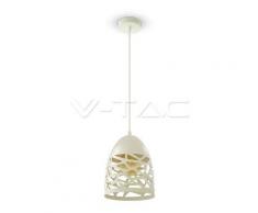 V-TAC Lampadario Sospensione, Mesh Metal Bianco