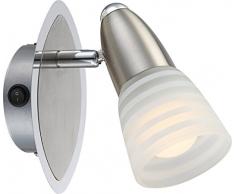 globo Caleb - Faretti LED, 4 Watt, in nichel opaco