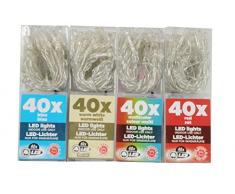 Christmas Gift 54701-Ghirlanda di luci di Natale, 40 LED B/O 3 batterie AA x