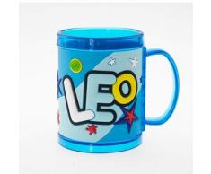 H+H Kinderbecher Bambini â Bicchiere per Il Nome, Plastica, Multicolore