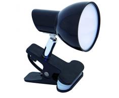 VELAMP Charly Spot Clip, Lampada Morsetto, Faretto LED con Pinza, 360 Lumen (5W) con Cavo ed Interruttore. per Camera Bimbo, Scrivania, Studio 5 W, Nero