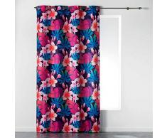 TENDA A OCCHIELLI 140 x 260 CM POLIESTERE STAMPA FUN FLOWERS Prugna