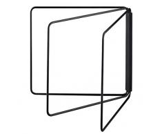 YAMAZAKI - Portasalviette, Acciaio, Nero, taglia unica