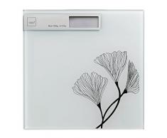 kela Kalla Bilancia Pesapersone, Vetro, Bianco, 30Â x 30Â x 2Â cm