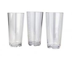 BRUNNER GW-1003-B-SET-01 - Bicchiere multiuso, 0,4 l, senza BPA, infrangibile, in plastica