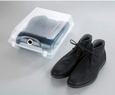 Wenko 50934100 Scarpiera XL, Polipropilene, 29 x 13 x 36 cm, Trasparente