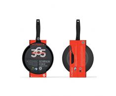 Aubecq A810001 Everyday - Set di 2 padelle in Alluminio, 24-28 cm, Alluminio