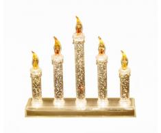 Brite Ideas - Lampada a forma di ponte con 5 brillantini, luce bianca calda, funzionamento a batteria