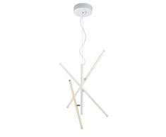 Trio Leuchten Tiriac - Lampadario a sospensione in metallo, 7,5 W, colore: Bianco opaco