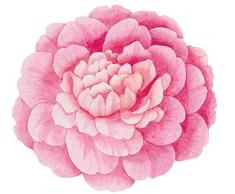 Caspari Camellia fustellato tovagliette, Multicolore, Confezione da 4