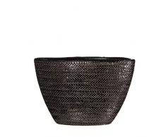 MICA Decorations Gabriel - Vaso Ovale, Colore: Bronzo, 30 x 13 x 21 cm