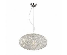 Ideal Lux Orion SP6 Lampada a Sospensione E14, Cromo