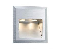 Paulmann Articolo 937,53 Esterno Lampada da Parete da Incasso, Alluminio, Integrato, Argento