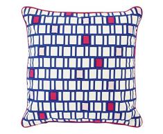 Dutch Decor 45 x 45 cm, Motivo: Xarpa cm, Federa per Cuscino, in Cotone, Colore: Blu