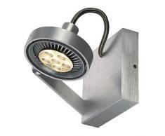 SLV, Faretto da soffitto, GU10, in alluminio spazzolato