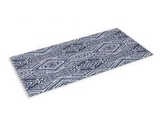Villa dEste Home Tivoli 2422905 Passatoia, Blu/Bianco, 100 cm, Poliestere, Taglia Unica