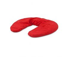 RÃ¶mer Wellness Cuscino cervicale, Esterno Poliestere, Interno: 100% Cotone, Colore: Rosso, 35 x 27 x 3.5 cm