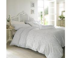 Ashley Wilde AW00056 - Set biancheria da letto della designer Emma Bridgewater, motivo: giardino fiorito, colore: blu pastello chiaro, Tessuto, Superking