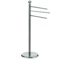 kela 49308 Style - Portasciugamani Carlos a 3 Bracci in Metallo Cromato, Altezza: 92 cm