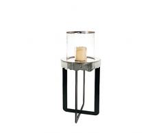 EUROCINSA RIF. 28098 Portavivande Peana Viena, Ferro, Alluminio, Argento, Nero, 32 Ãx51/78 cm.